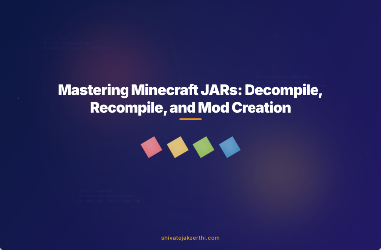 Mastering Minecraft JARs: Decompile, Recompile, and Mod Creation