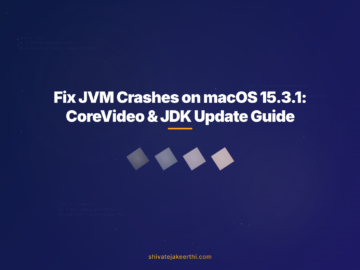 Fix JVM Crashes on macOS 15.3.1: CoreVideo & JDK Update Guide