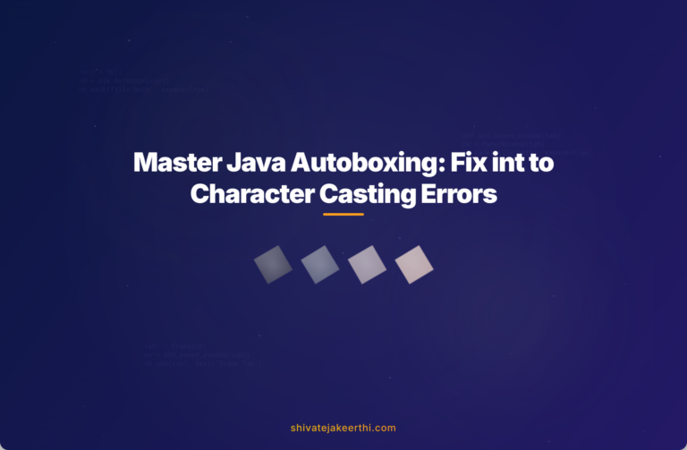 Master Java Autoboxing: Fix int to Character Casting Errors