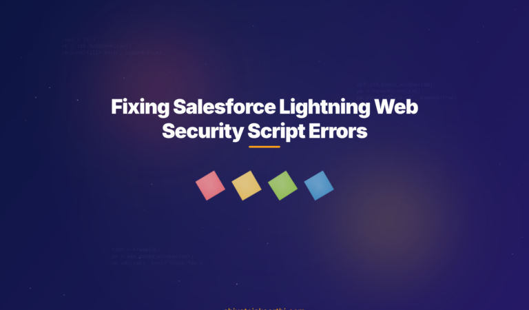 Lightning Web Security Distorting script.src Setter in LWC: Causes & Fixes