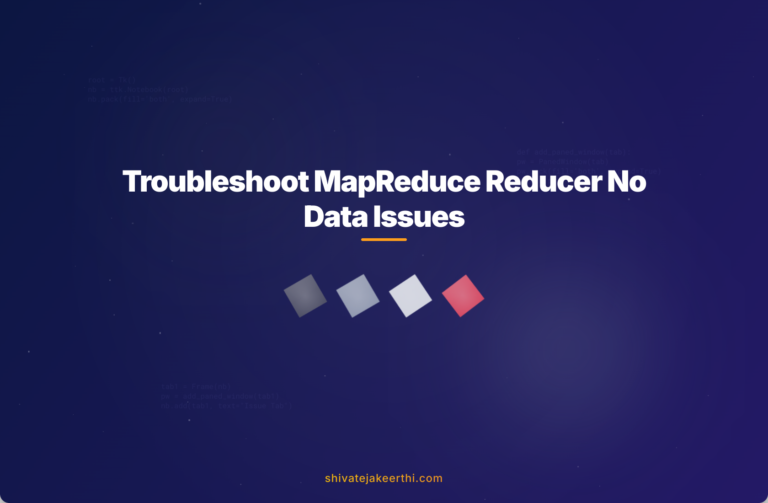 Troubleshoot MapReduce Reducer No Data Issues