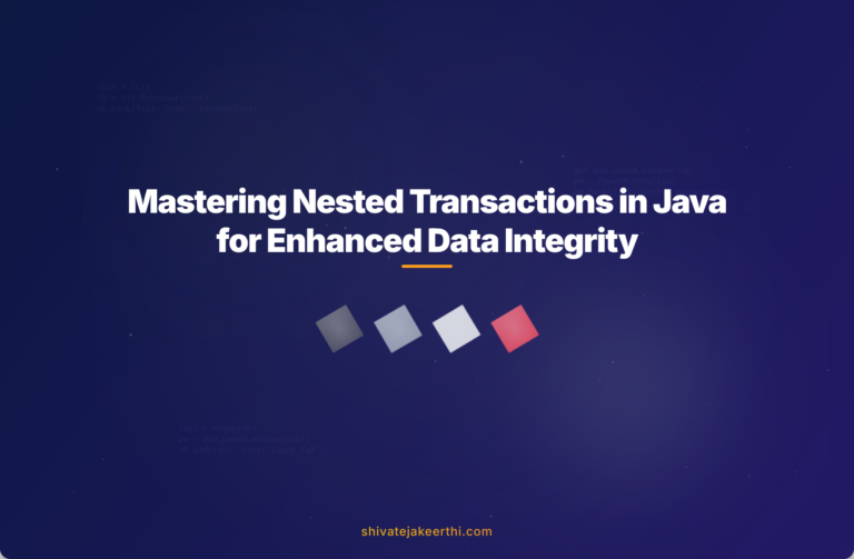 Mastering Nested Transactions in Java for Enhanced Data Integrity