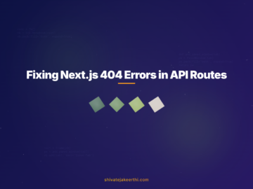 Fixing Next.js 404 Errors in API Routes