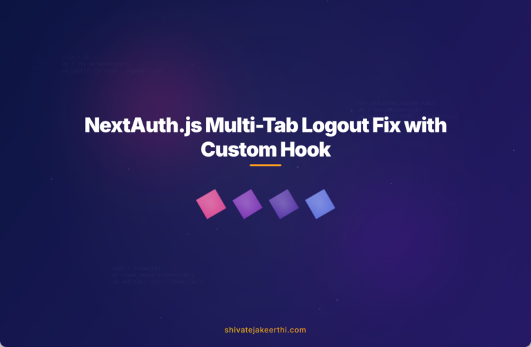 NextAuth.js Multi-Tab Logout Fix with Custom Hook