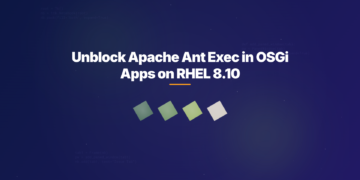 Unblock Apache Ant Exec in OSGi Apps on RHEL 8.10