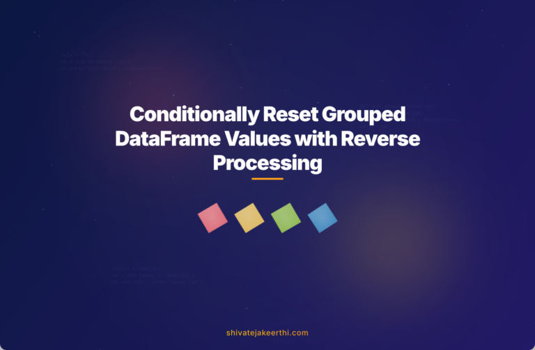 Conditionally Reset Grouped DataFrame Values with Reverse Processing