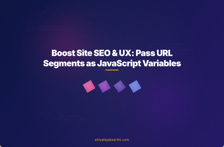 Boost Site SEO & UX: Pass URL Segments as JavaScript Variables