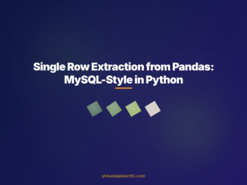 Single Row Extraction from Pandas: MySQL-Style in Python