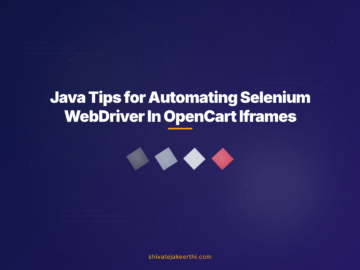 Java Tips for Automating Selenium WebDriver In OpenCart Iframes