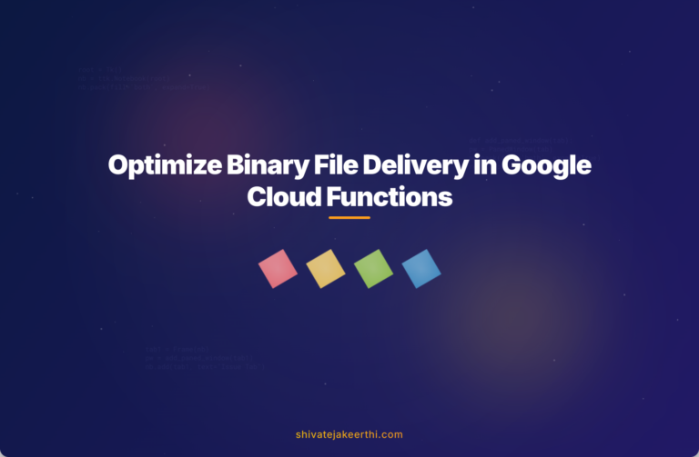 Optimize Binary File Delivery in Google Cloud Functions