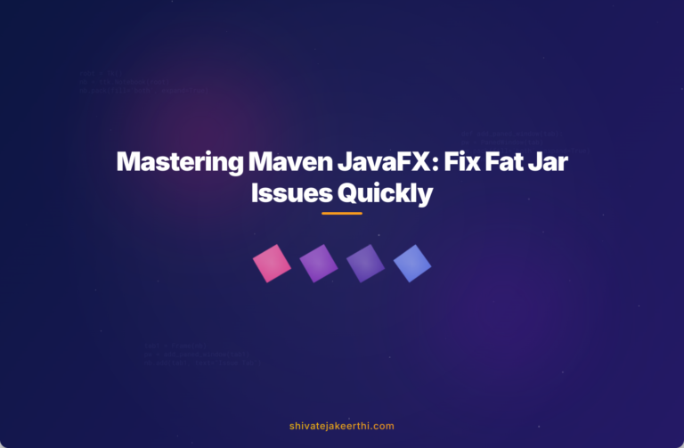 Mastering Maven JavaFX: Fix Fat Jar Issues Quickly