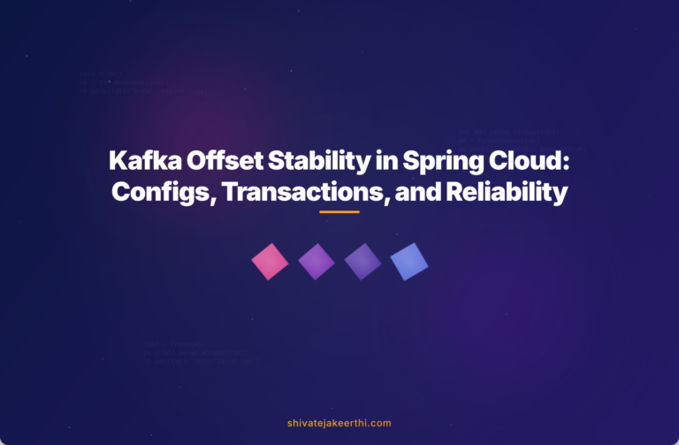 Kafka Offset Stability in Spring Cloud: Configs, Transactions, and Reliability