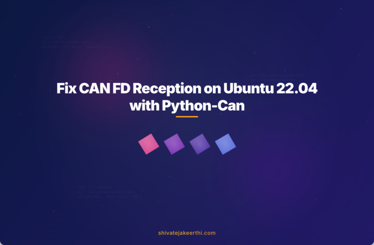 Fix CAN FD Reception on Ubuntu 22.04 with Python-Can