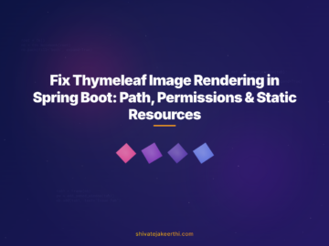 Fix Thymeleaf Image Rendering in Spring Boot: Path, Permissions & Static Resources