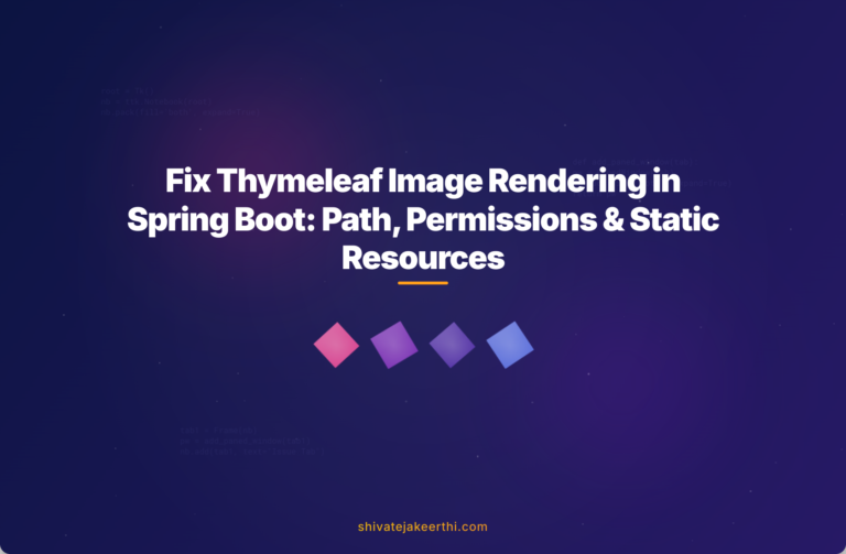 Fix Thymeleaf Image Rendering in Spring Boot: Path, Permissions & Static Resources