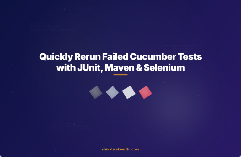 Quickly Rerun Failed Cucumber Tests with JUnit, Maven & Selenium