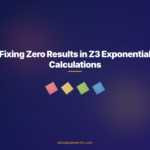 Fixing Zero Results in Z3 Exponential Calculations