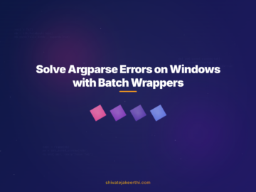 Solve Argparse Errors on Windows with Batch Wrappers