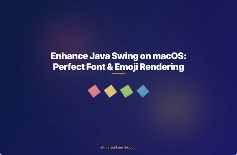 Enhance Java Swing on macOS: Perfect Font & Emoji Rendering