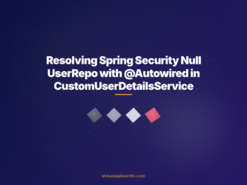 Resolving Spring Security Null UserRepo with @Autowired in CustomUserDetailsService