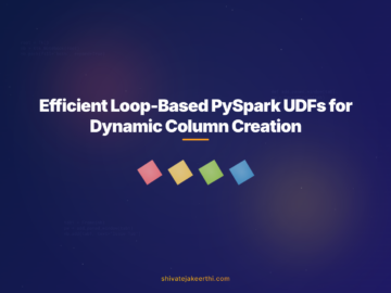 Efficient Loop-Based PySpark UDFs for Dynamic Column Creation