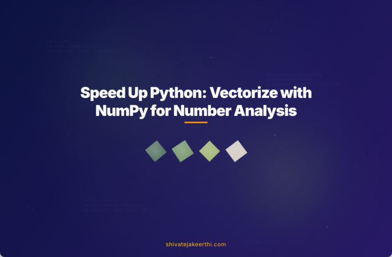 Speed Up Python: Vectorize with NumPy for Number Analysis