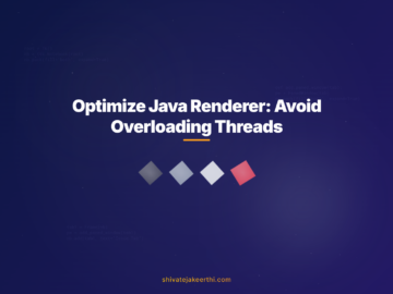Optimize Java Renderer: Avoid Overloading Threads